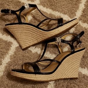 Michael Kors wedge sandals NWOT